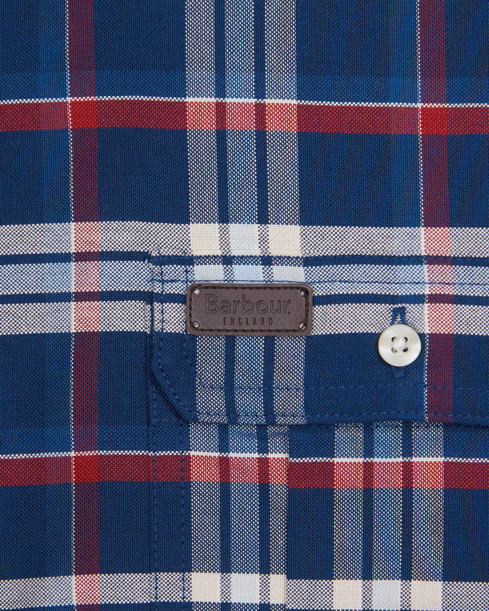 Barbour Barton Coolmax Performance Buttondown Collar Shirt in Navy - Rainwater's Men's Clothing and Tuxedo Rental