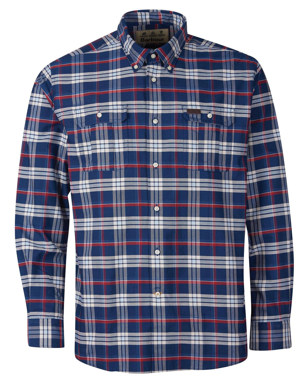 Barbour Barton Coolmax Performance Buttondown Collar Shirt in Navy - Rainwater's Men's Clothing and Tuxedo Rental