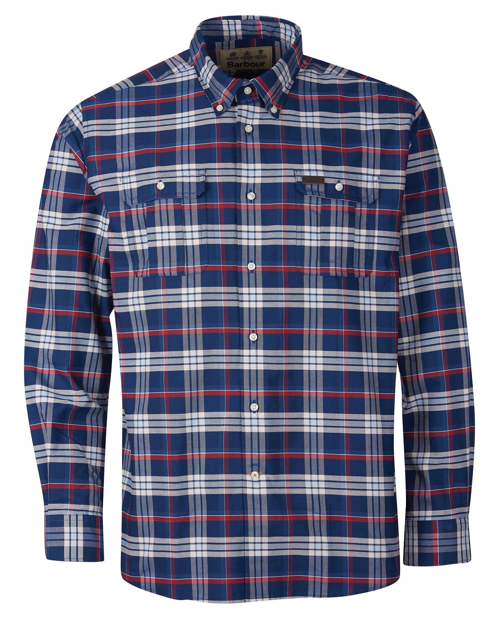 Barbour Barton Coolmax Performance Buttondown Collar Shirt in Navy - Rainwater's Men's Clothing and Tuxedo Rental