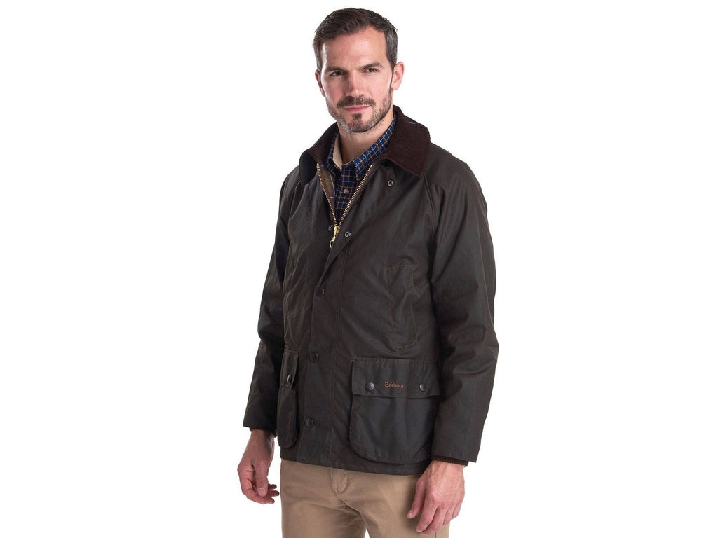 Barbour Classic Bedale Wax Jacket In Olive - Rainwater's Men's Clothing and Tuxedo Rental