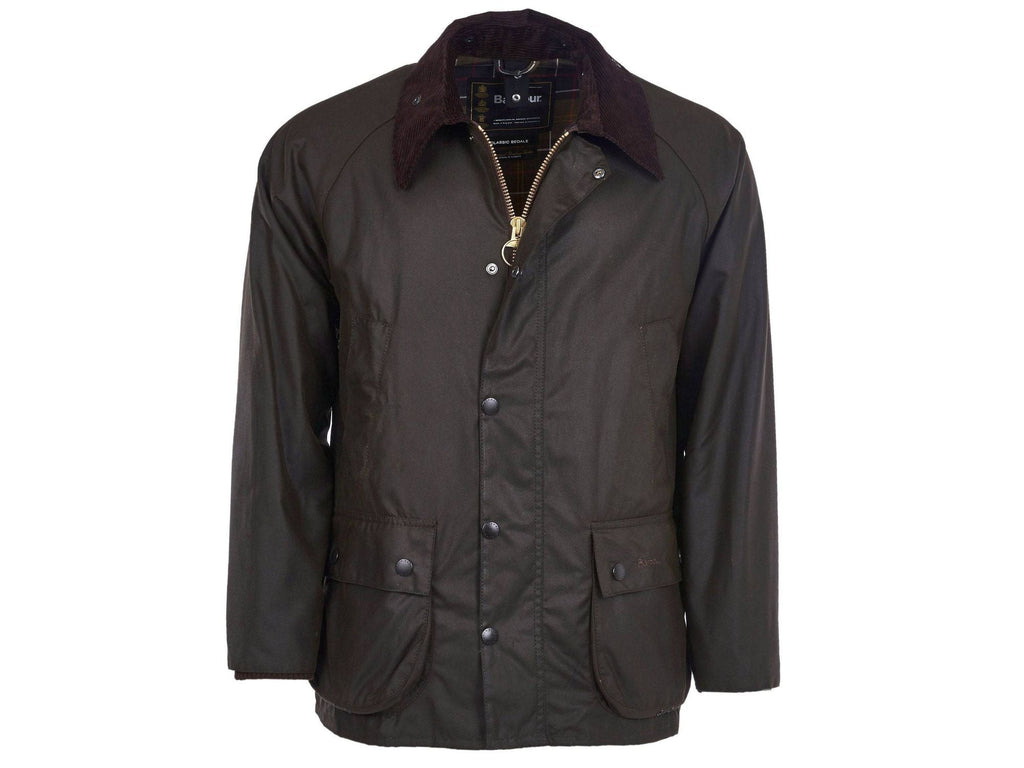 Barbour Classic Bedale Wax Jacket In Olive - Rainwater's Men's Clothing and Tuxedo Rental