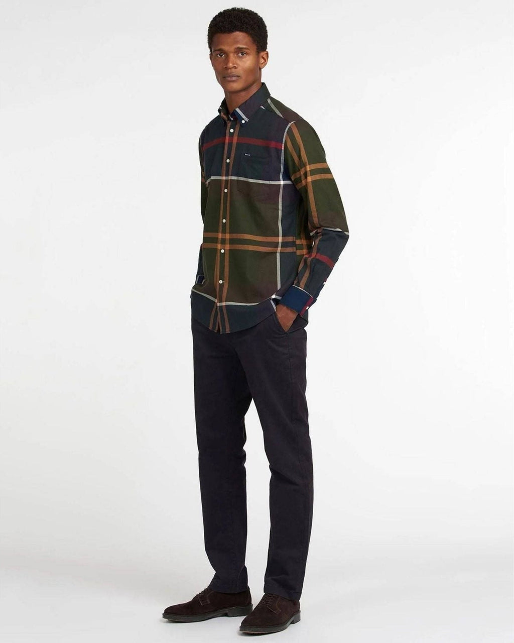 Barbour Dunoon Tailored Shirt in Classic Tartan - Rainwater's Men's Clothing and Tuxedo Rental