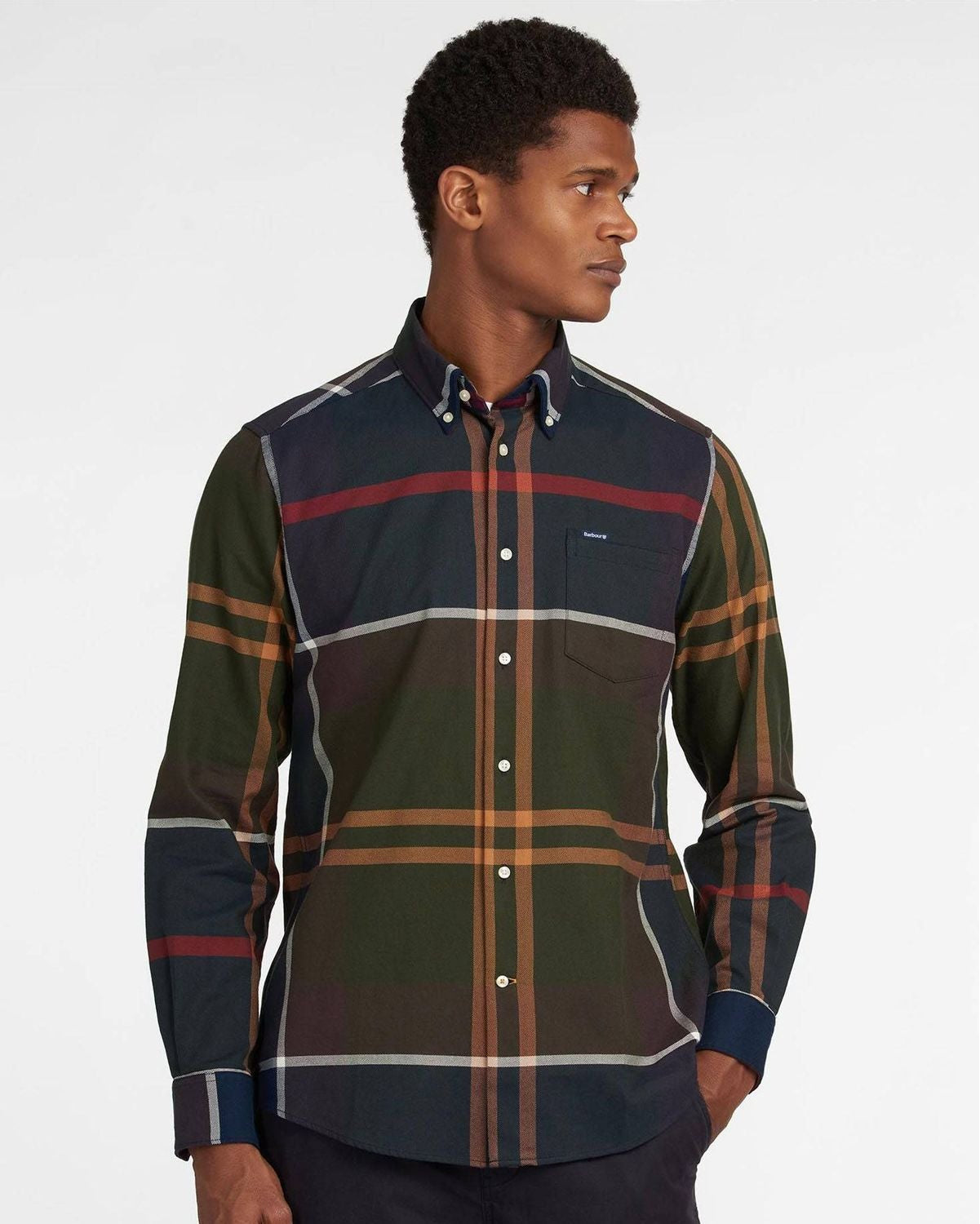 Barbour Dunoon Tailored Shirt in Classic Tartan - Rainwater's Men's Clothing and Tuxedo Rental