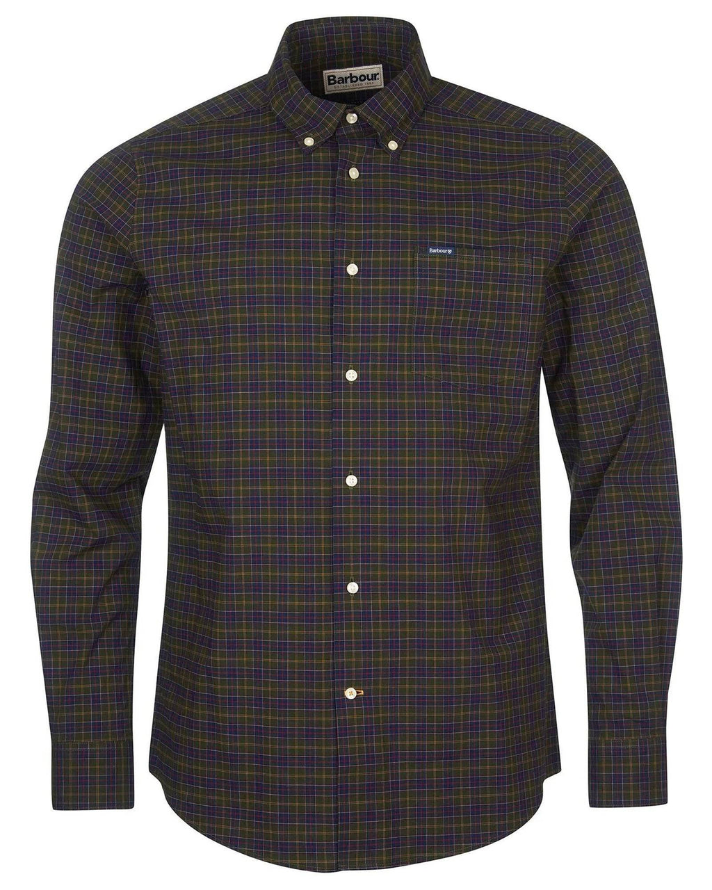 Barbour Lomond Tailored Buttondown Collar Shirt in Classic Tartan - Rainwater's Men's Clothing and Tuxedo Rental