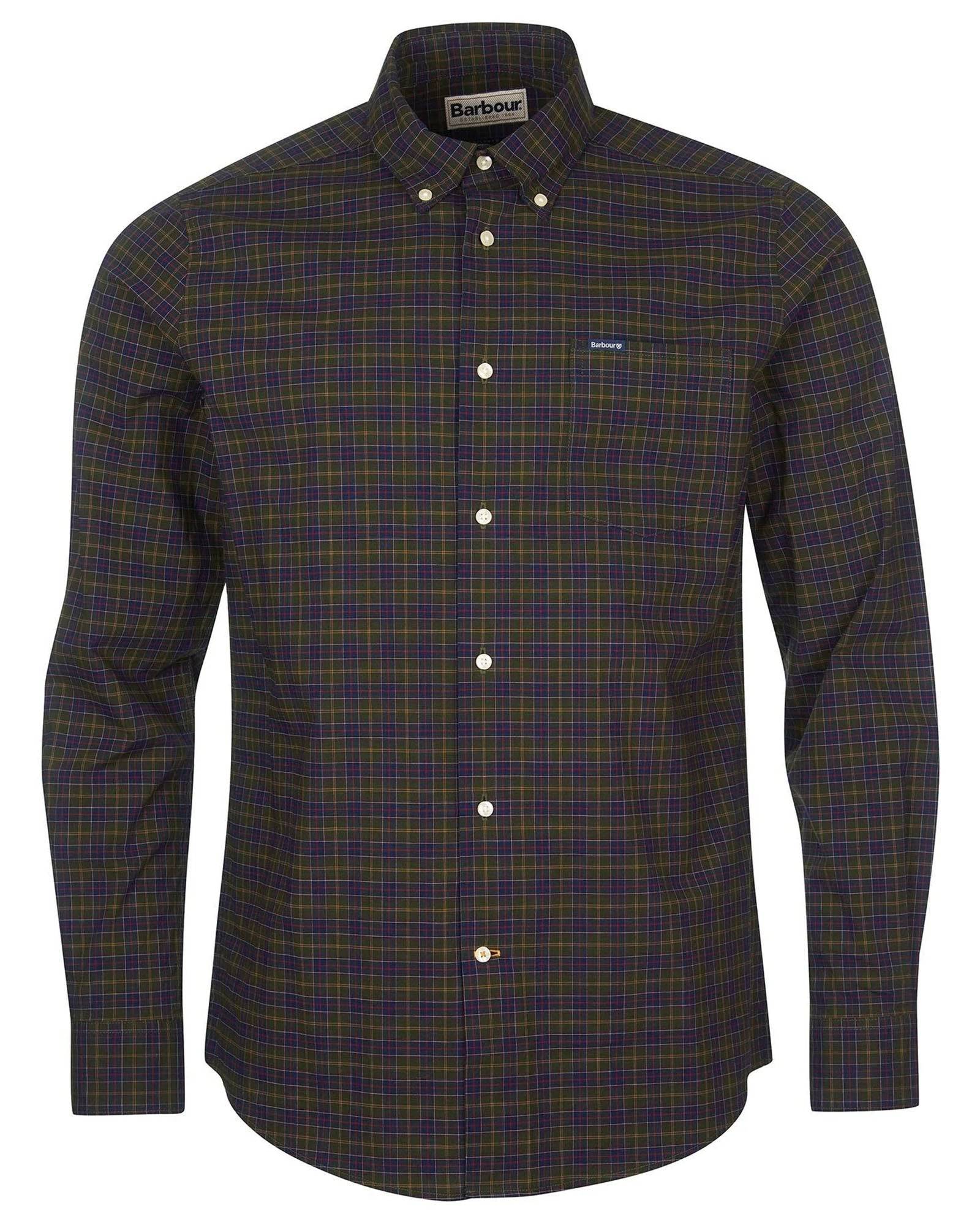 Barbour Lomond Tailored Buttondown Collar Shirt in Classic Tartan - Rainwater's Men's Clothing and Tuxedo Rental