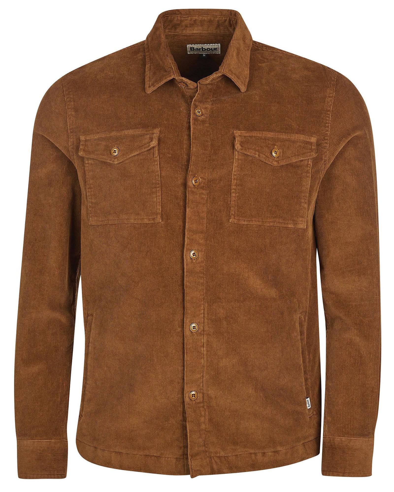 Barbour Stretch Corduroy Over Shirt In Sandstone - Rainwater's Men's Clothing and Tuxedo Rental