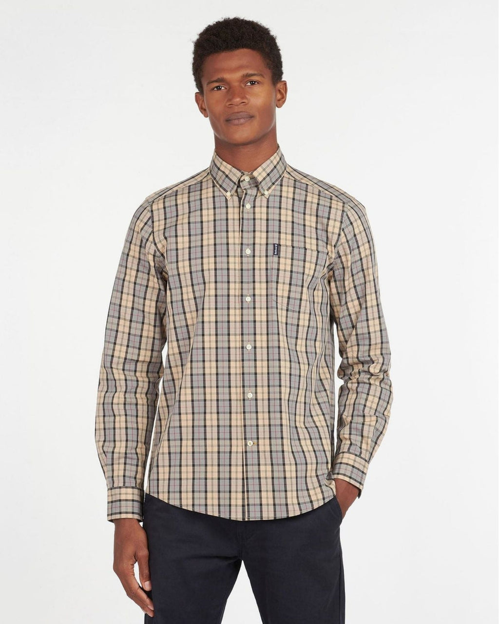 Barbour Tartan 17 Tailored Buttondown Collar Shirt In Dress Tartan - Rainwater's Men's Clothing and Tuxedo Rental