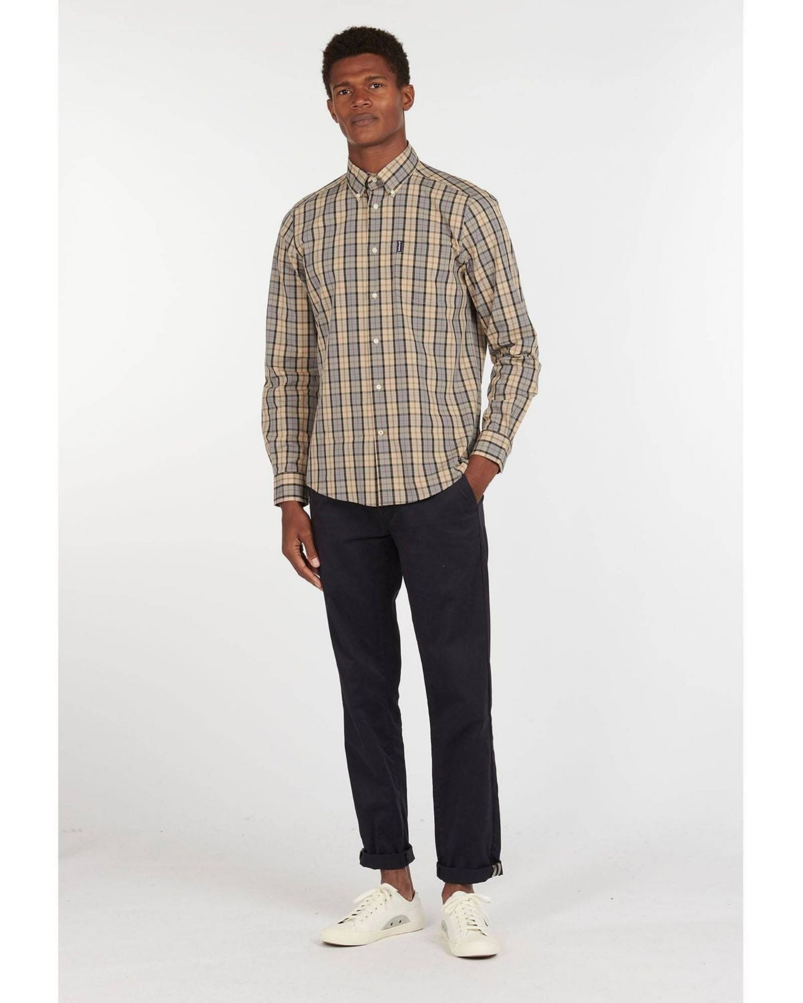 Barbour Tartan 17 Tailored Buttondown Collar Shirt In Dress Tartan - Rainwater's Men's Clothing and Tuxedo Rental