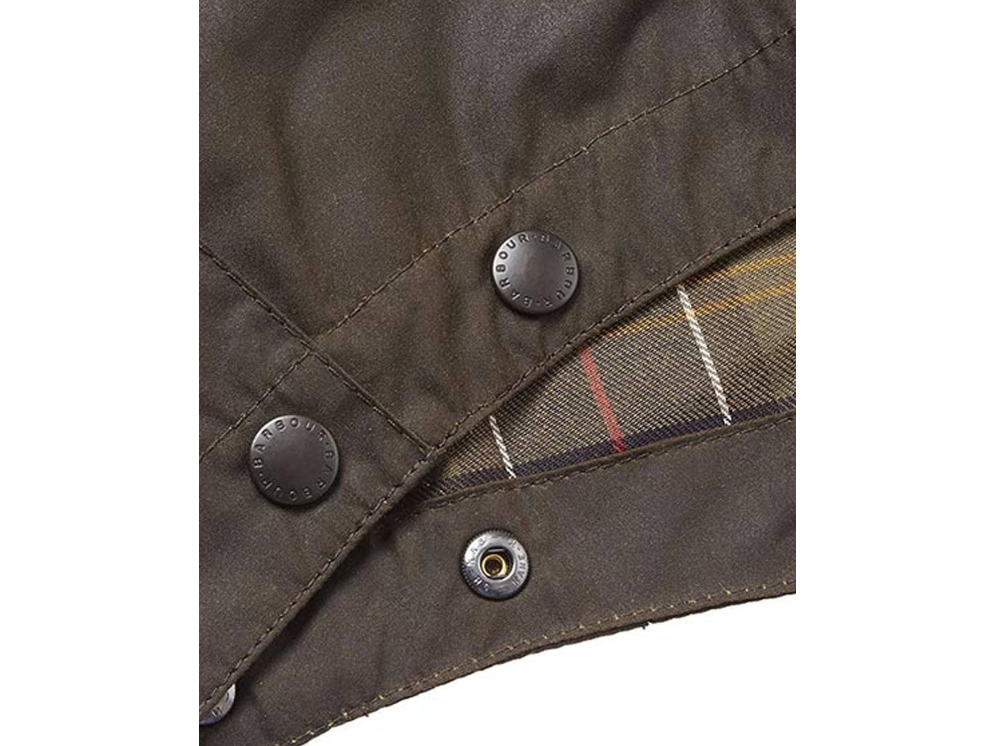 Barbour Sykoil Waxed Cotton Hood In Classic Olive - Rainwater's Men's Clothing and Tuxedo Rental