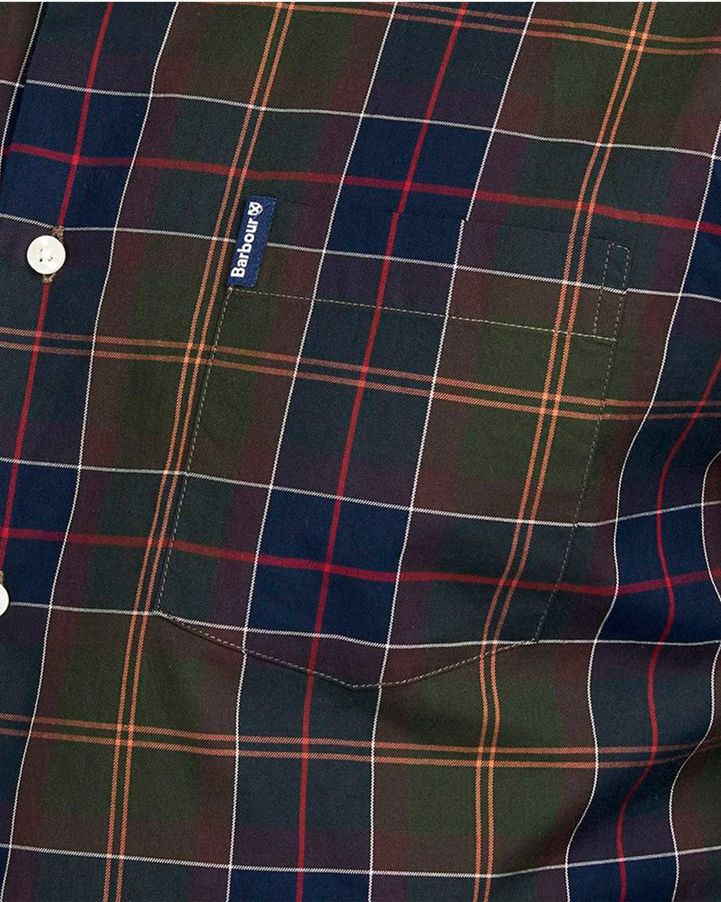 Barbour Wetheram Classic Tartan Plaid Button Down Collar Shirt in Tailored Fit - Rainwater's Men's Clothing and Tuxedo Rental