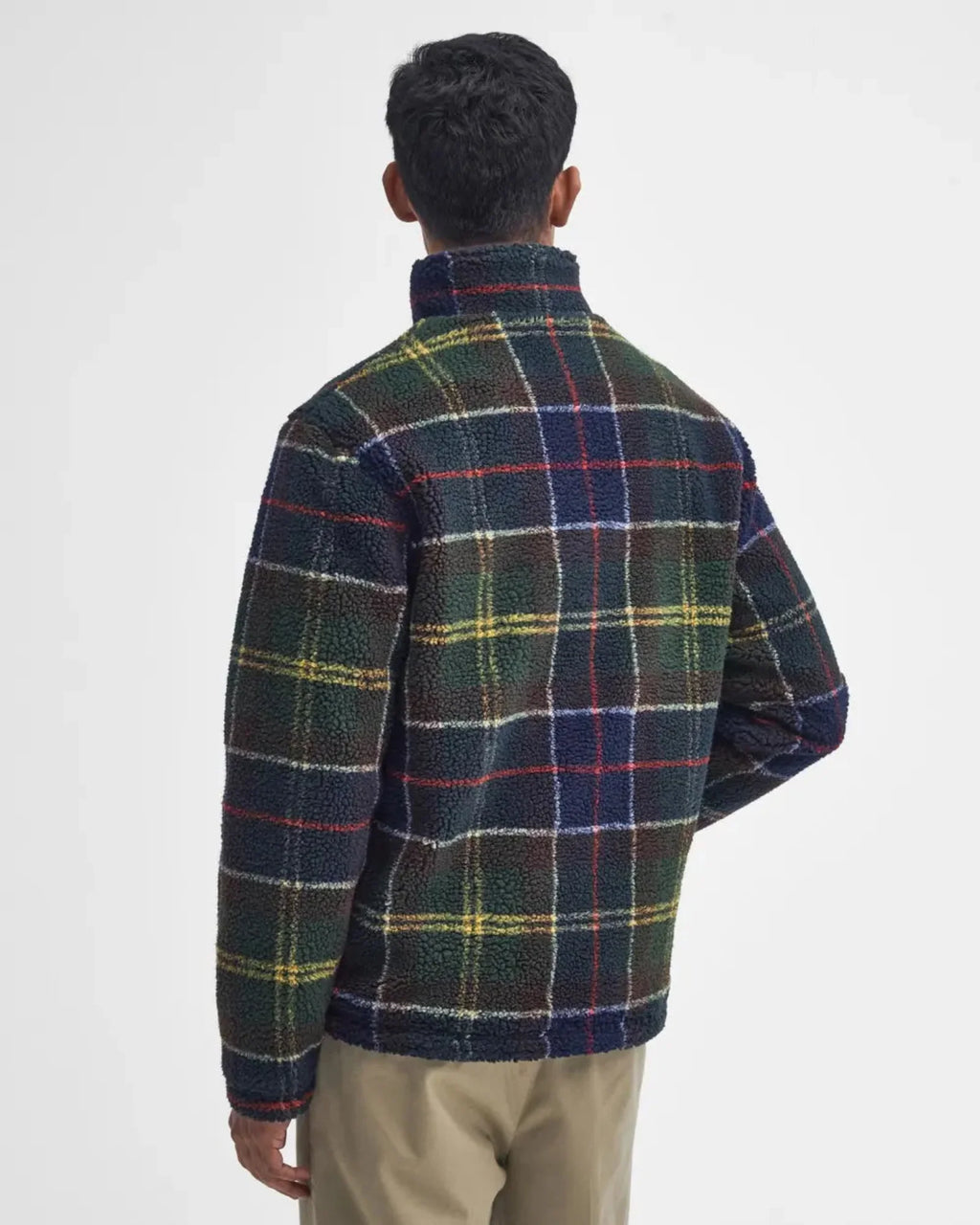 Barbour Tartan Sherpa Fleece Jacket In Classic Tartan